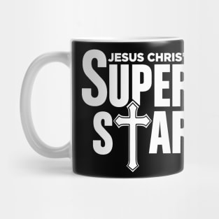 Christian Tshirt Design Jesus Christ Super Star Mug